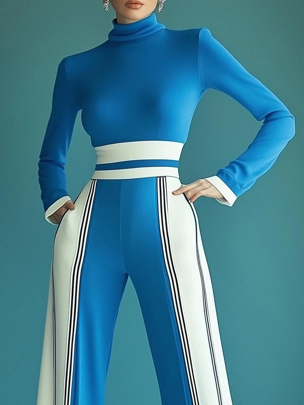 Women Daily Color Block Tight Long Sleeve Urban T-Shirt | Tees