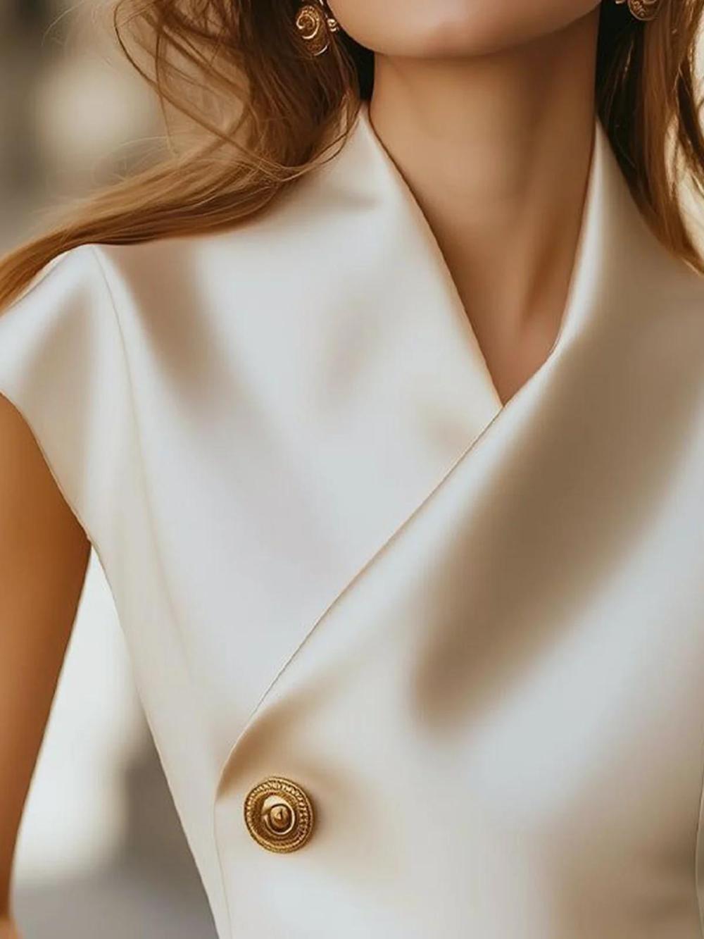 Women Urban Plain Cross Cross Neck Blouse | Blouses & Shirts